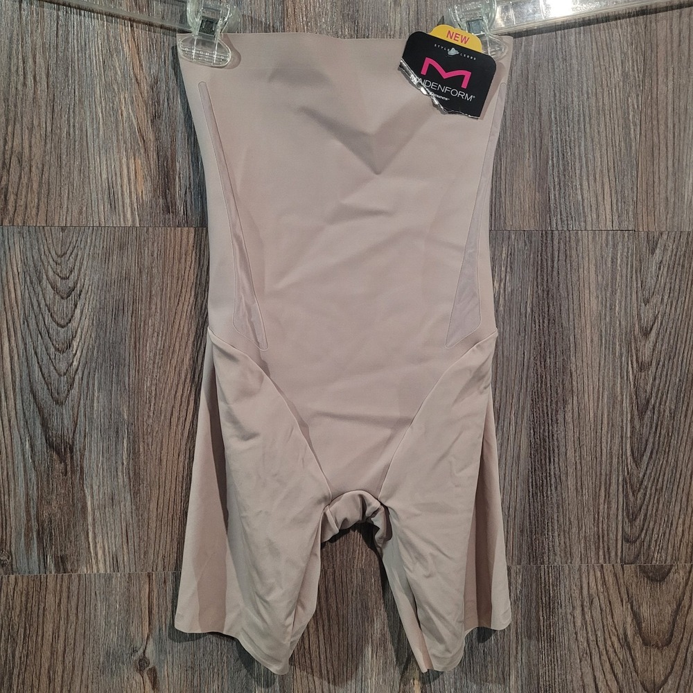 Maidenform Flexees Modern Sculpts Ultra Firm High Waist Thigh Slimmer M FLS095